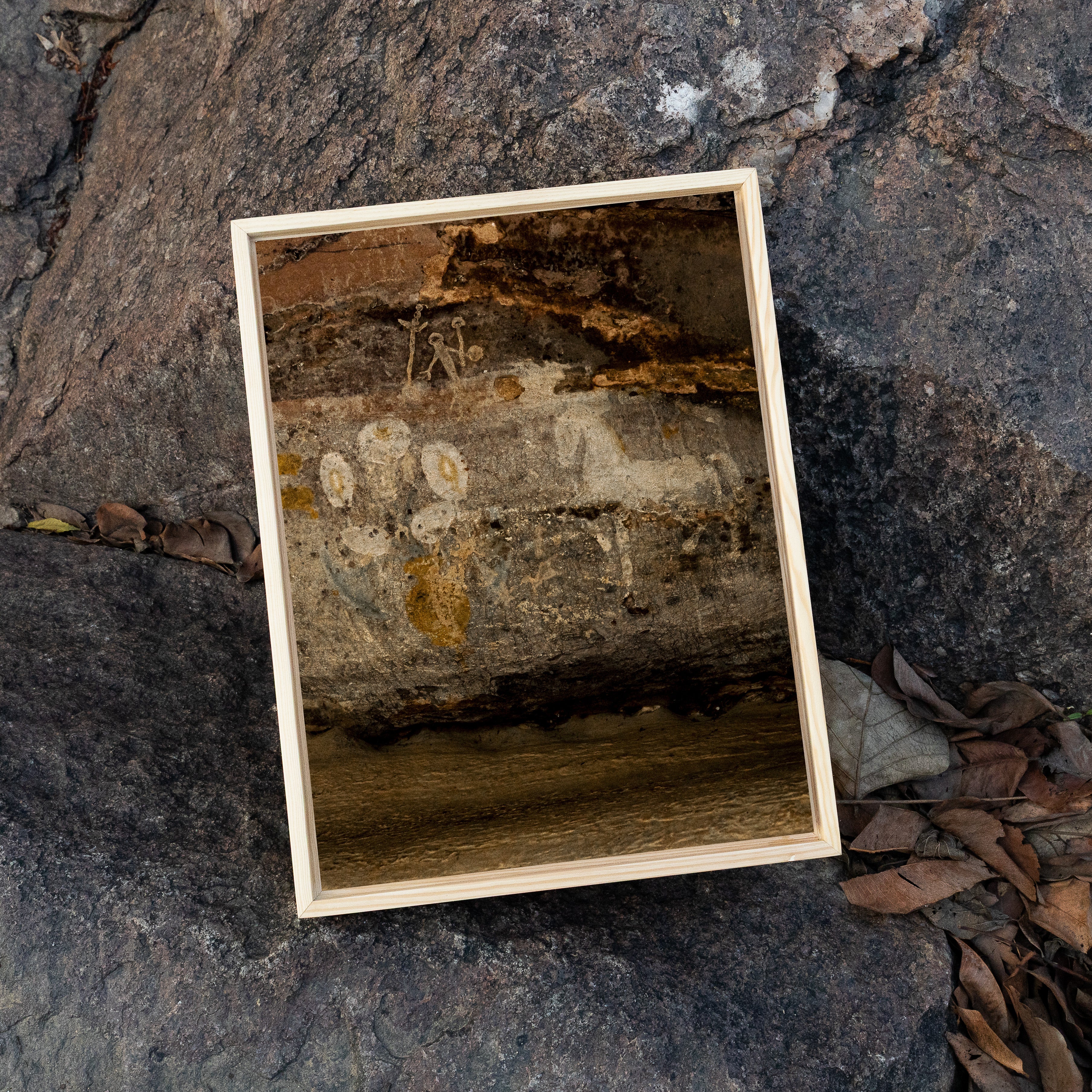 Bhimbetka Rock Shelters — Cave Paintings Fine Art Photography | Set of 6