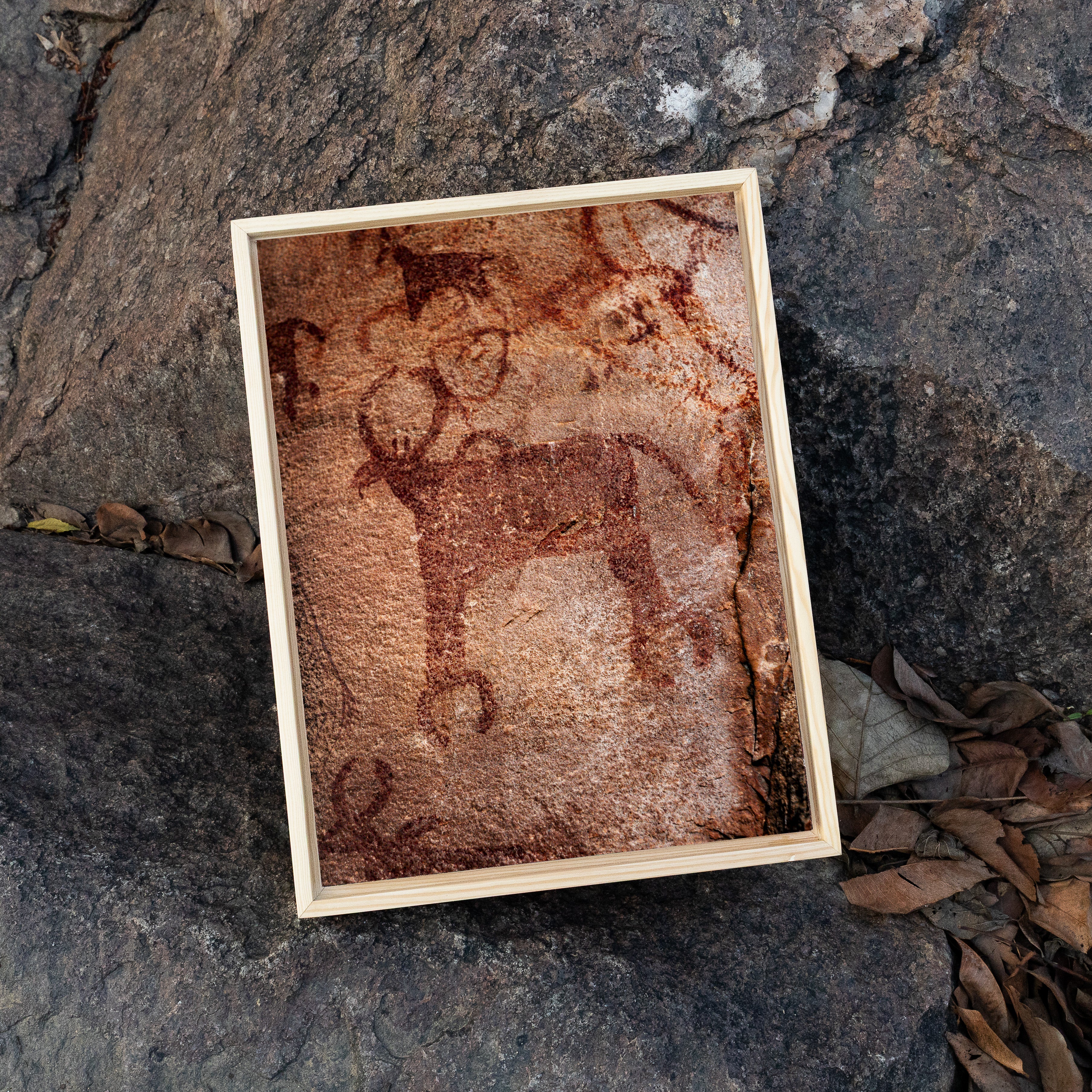 Bhimbetka Rock Shelters — Cave Paintings Fine Art Photography | Set of 6