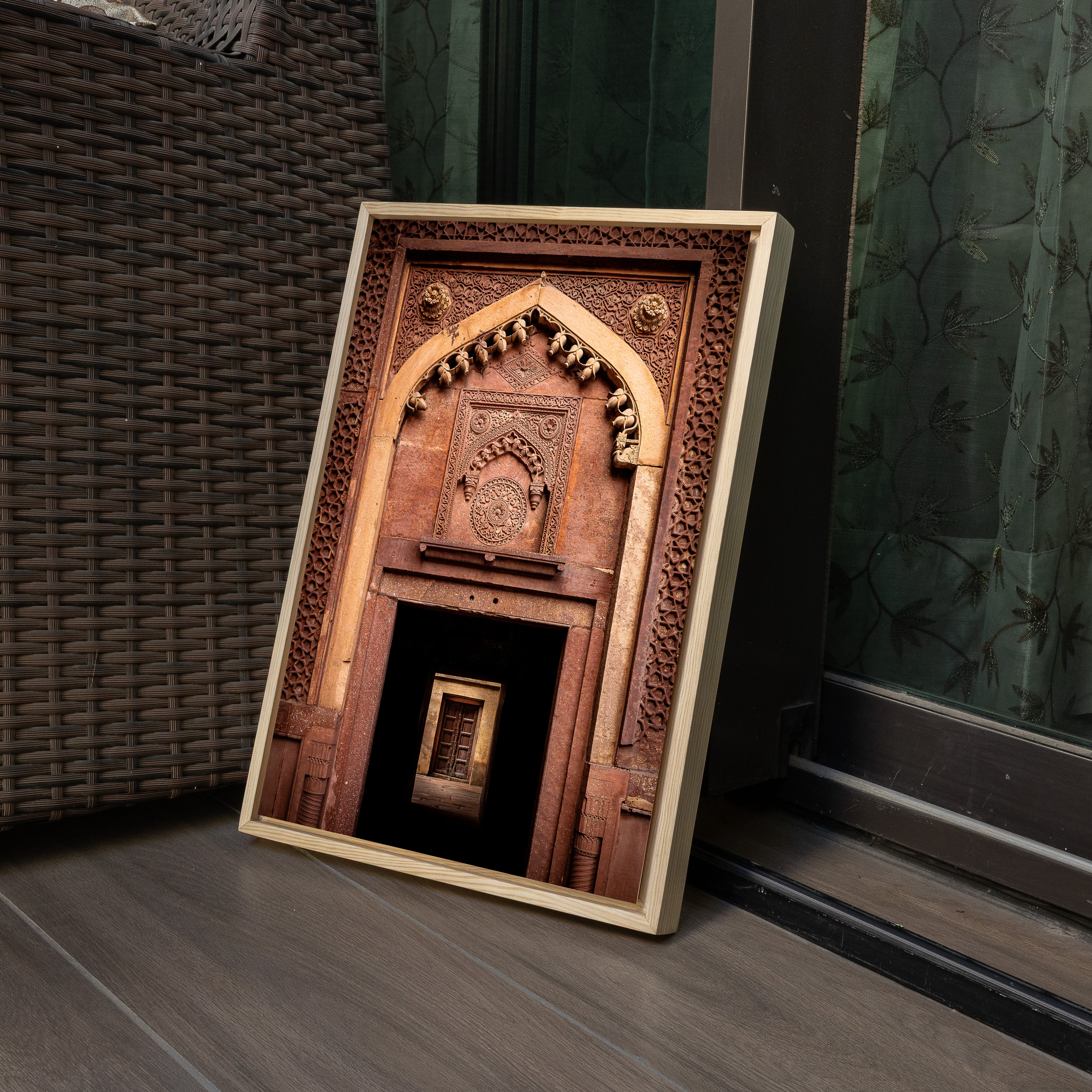 Agra Fort Doorway — Light & Shadow Fine Art Print