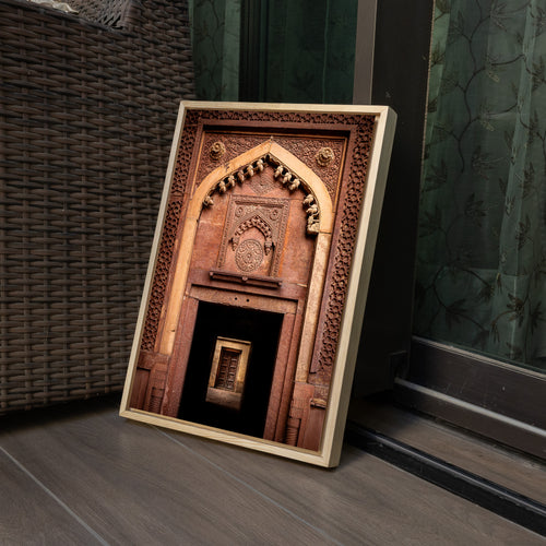 Agra Fort Doorway — Light & Shadow Fine Art Print