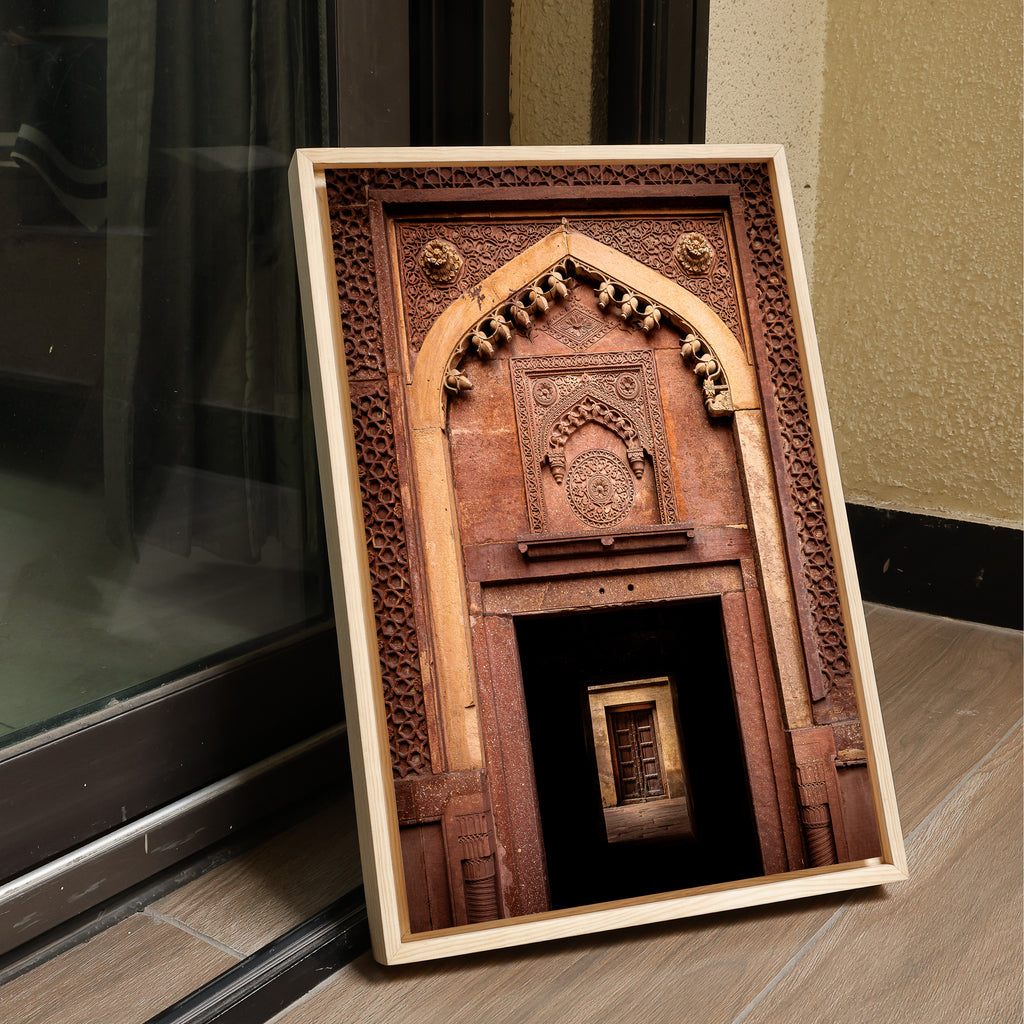 Agra Fort Doorway — Light & Shadow Fine Art Print