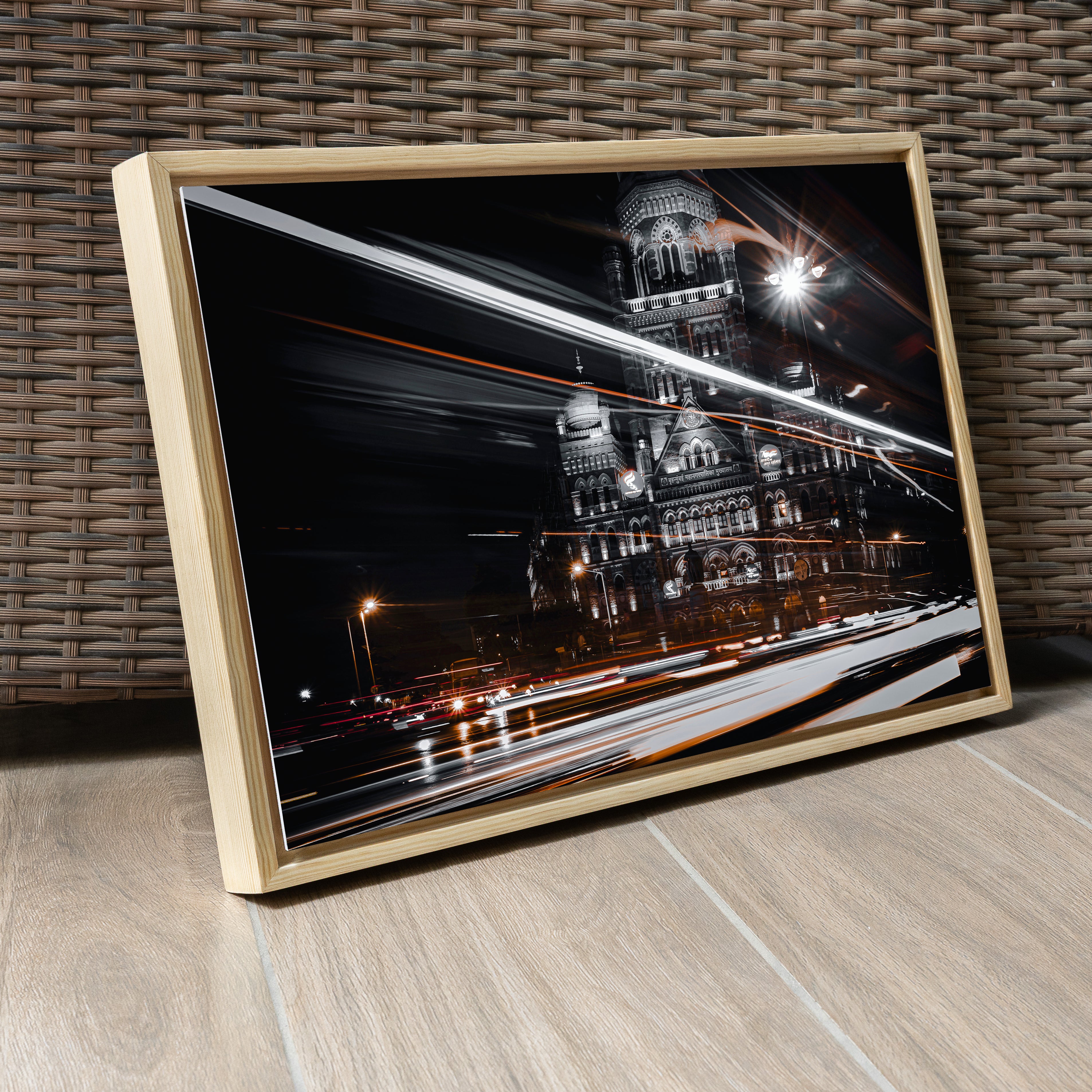 CST Mumbai — Light Trails at Night