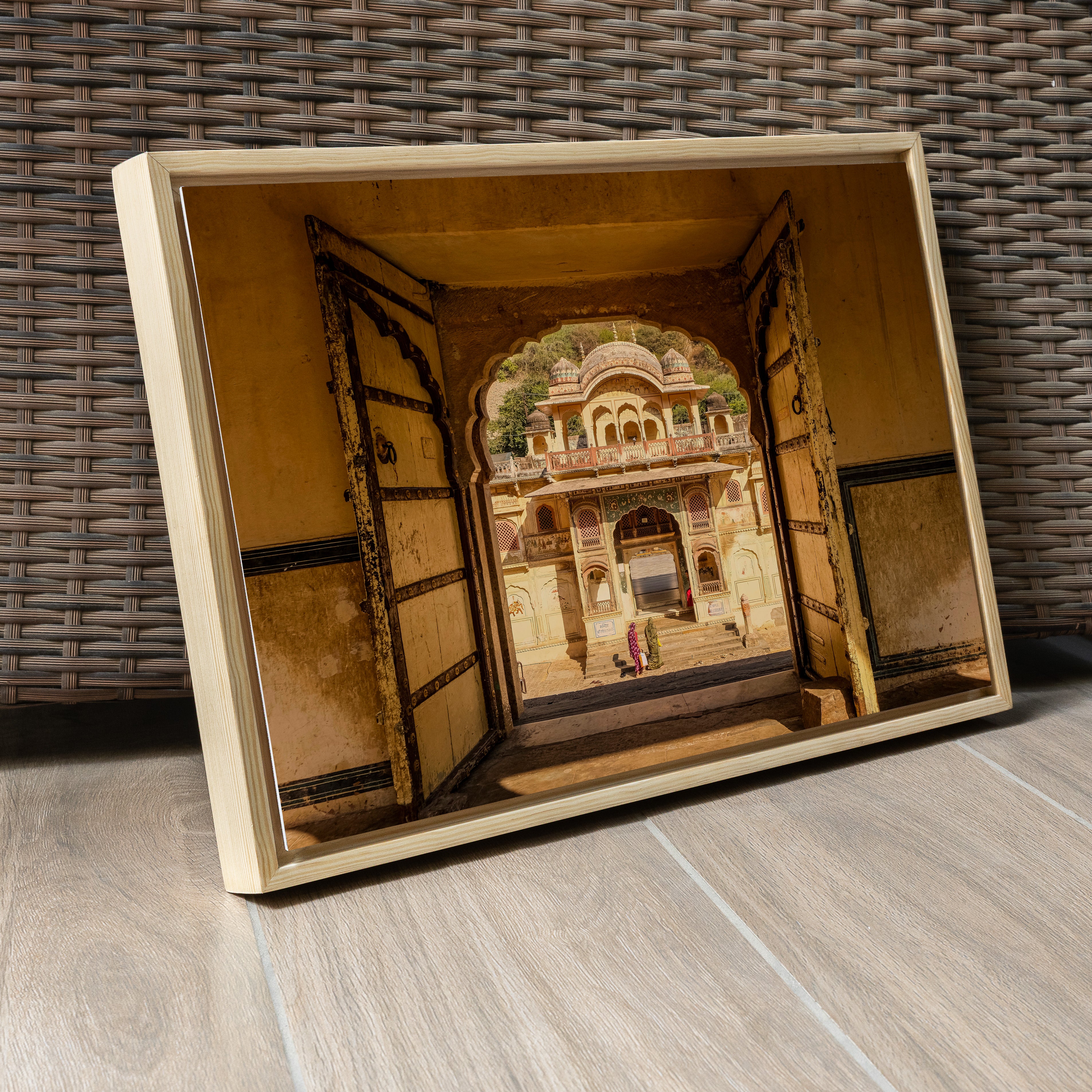 Galtaji Temple — Morning Light, Frame Within Frame Fine Art Print
