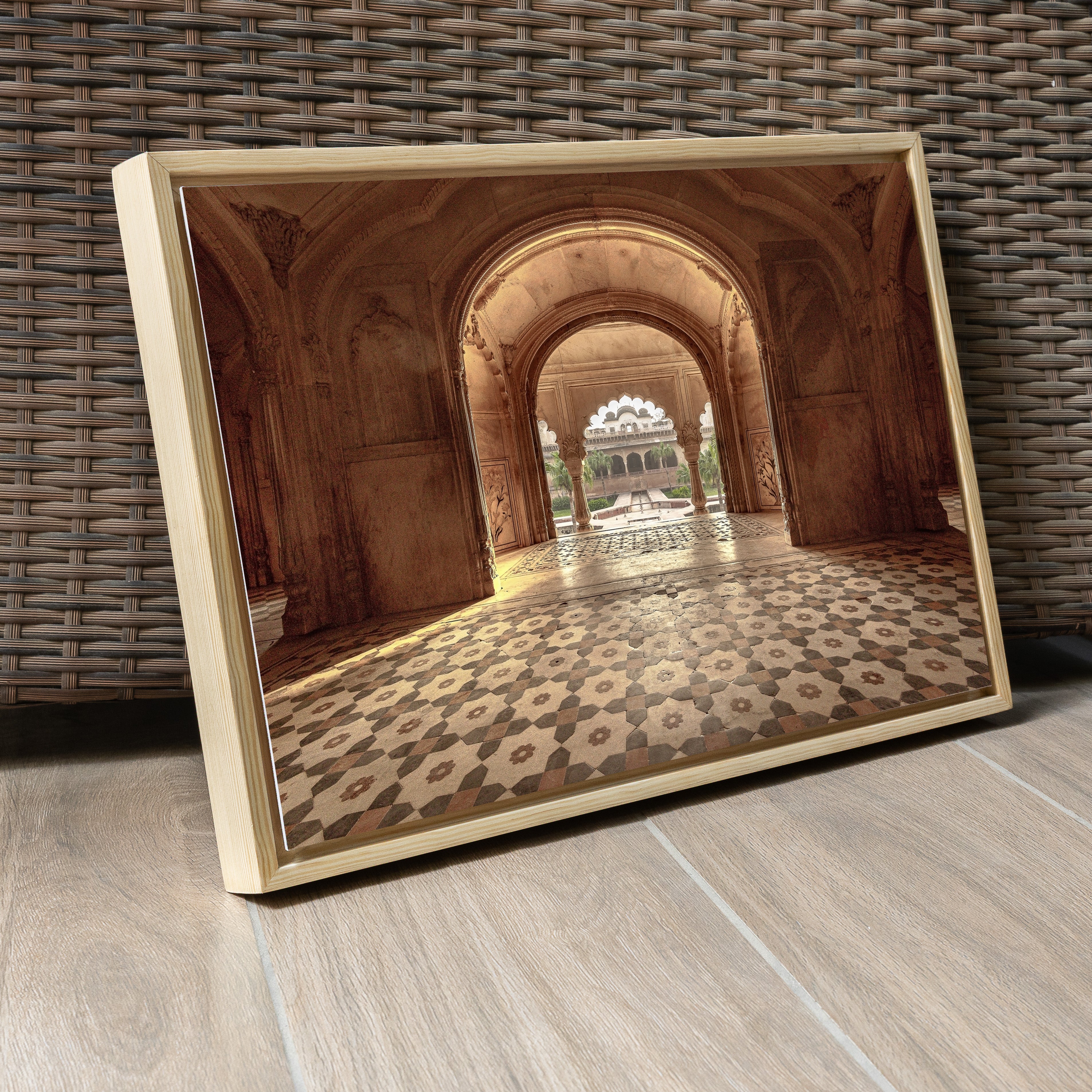 Deeg Palace, Bharatpur — Arches & Patterned Floors Fine Art Print