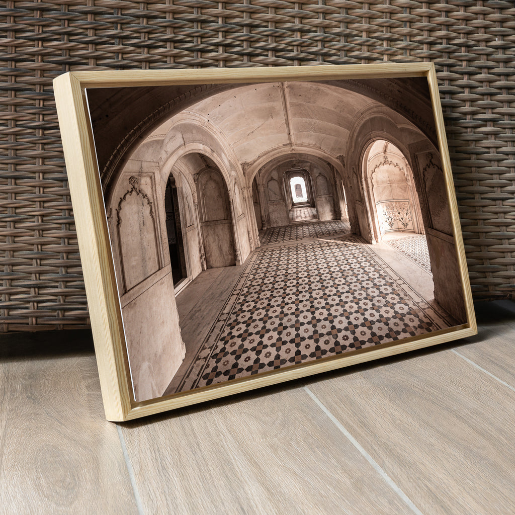 Deeg Palace — Arched Corridor of Light & Shadow Fine Art Print