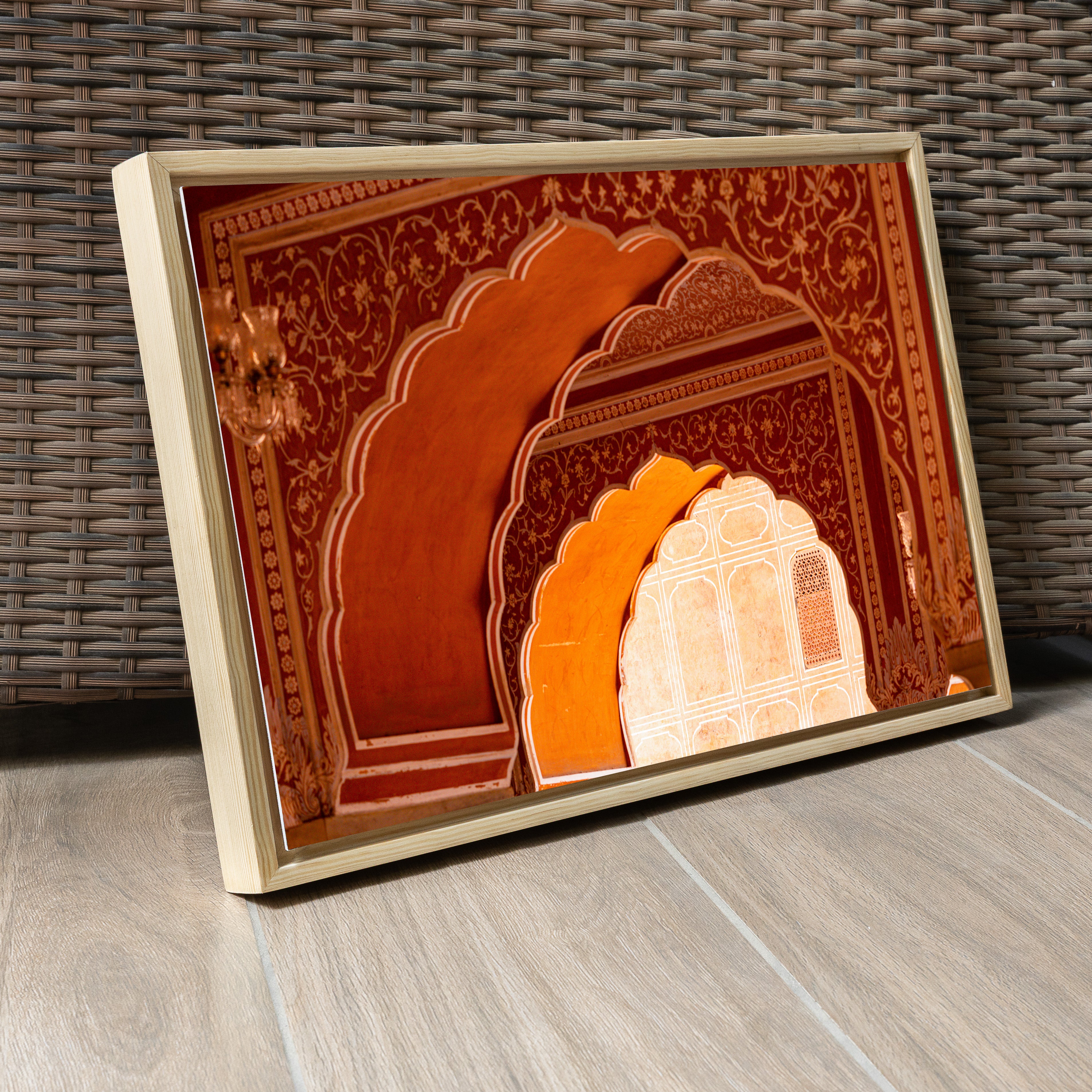 City Palace Jaipur — Sun-Lit Cascade of Arches Fine Art Print