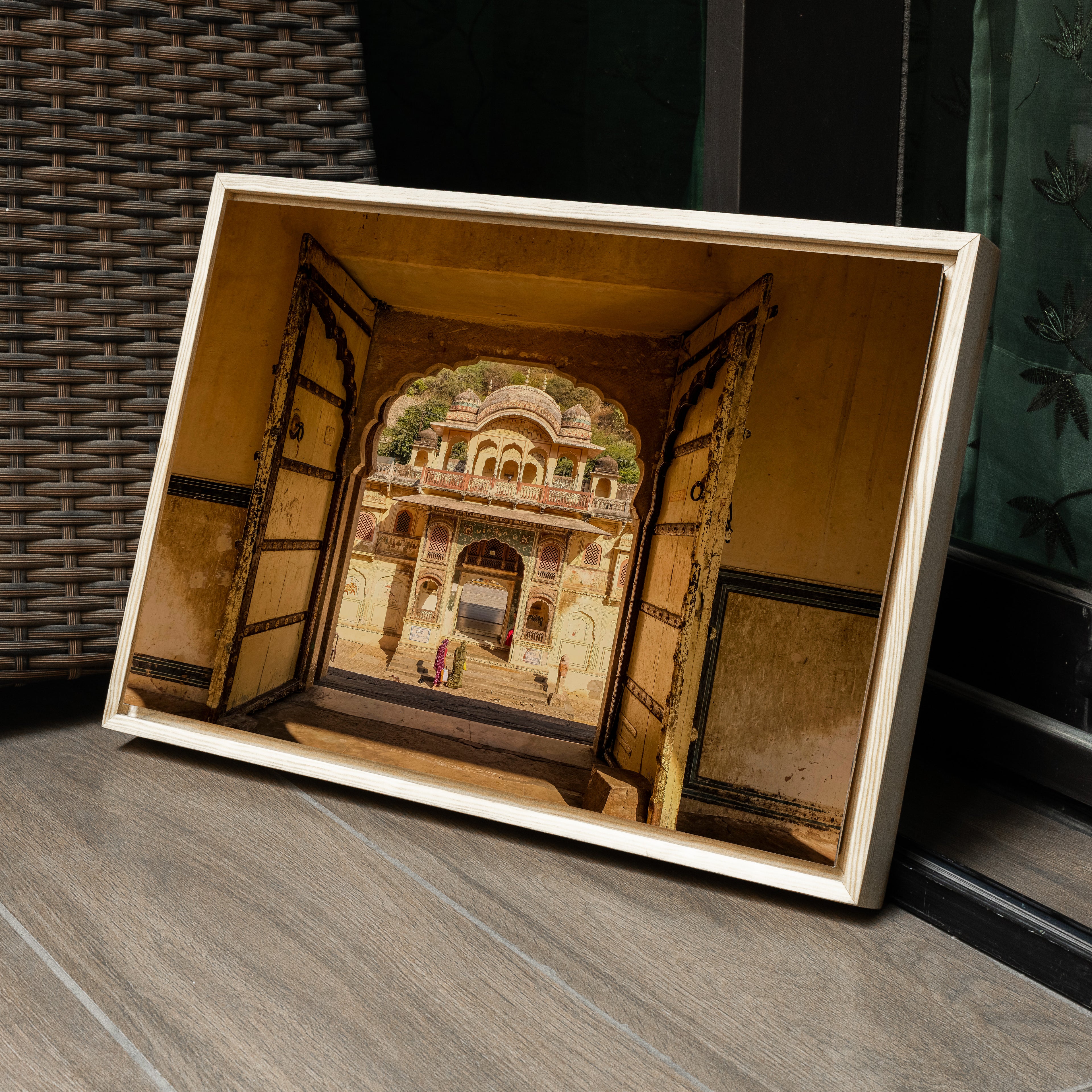 Galtaji Temple — Morning Light, Frame Within Frame Fine Art Print