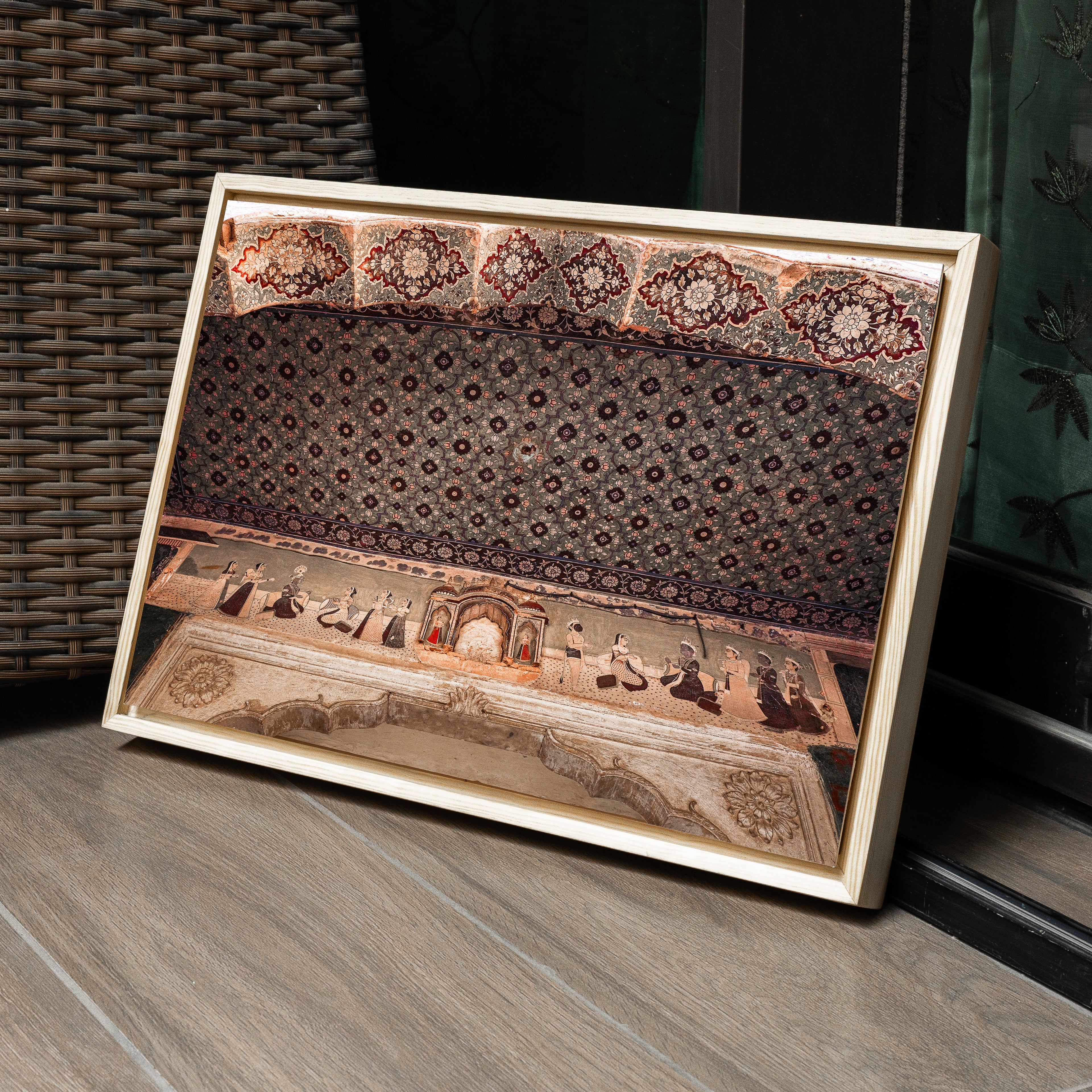 Galtaji Temple — Ramayana Frescoes & Ceiling Patterns Fine Art Print