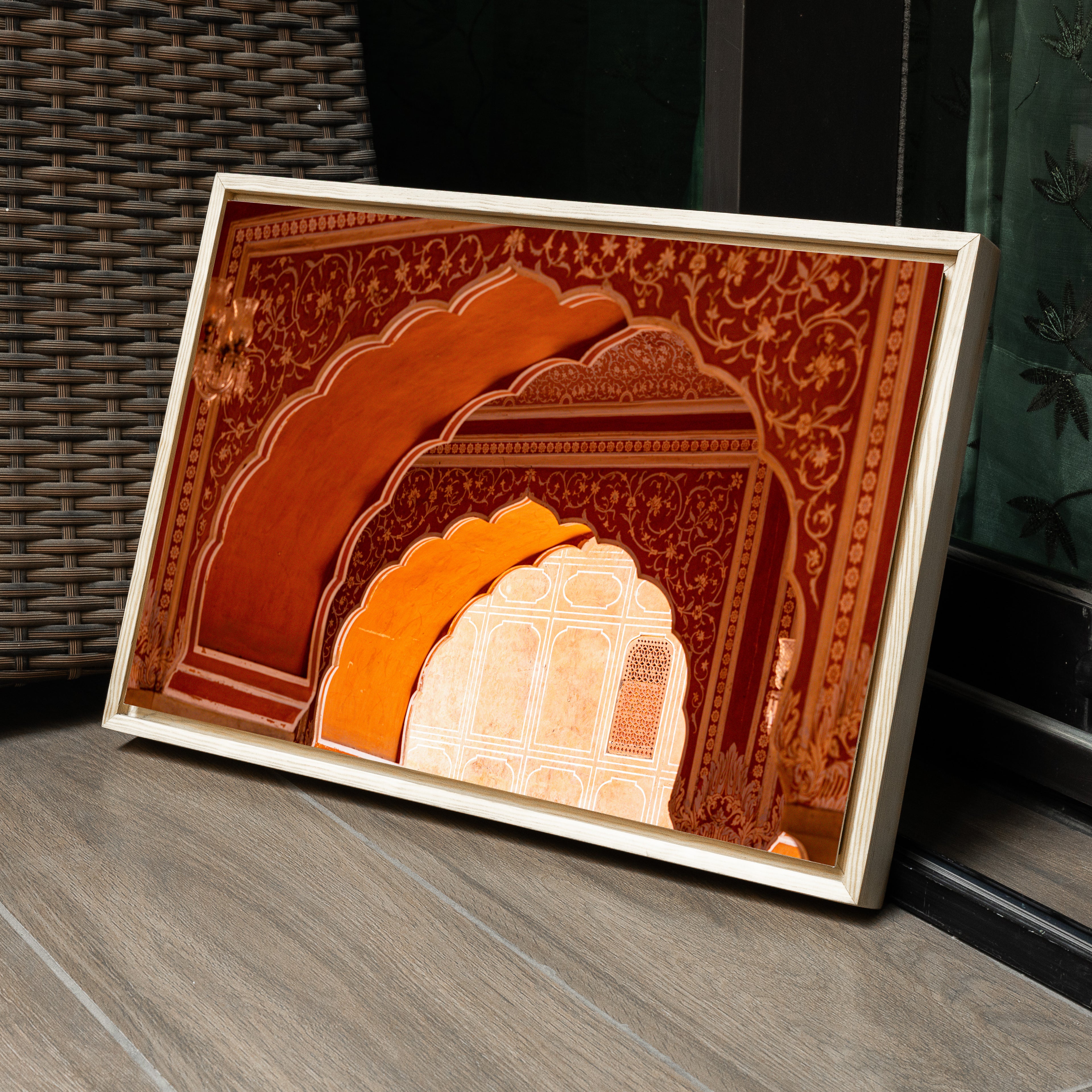 City Palace Jaipur — Sun-Lit Cascade of Arches Fine Art Print