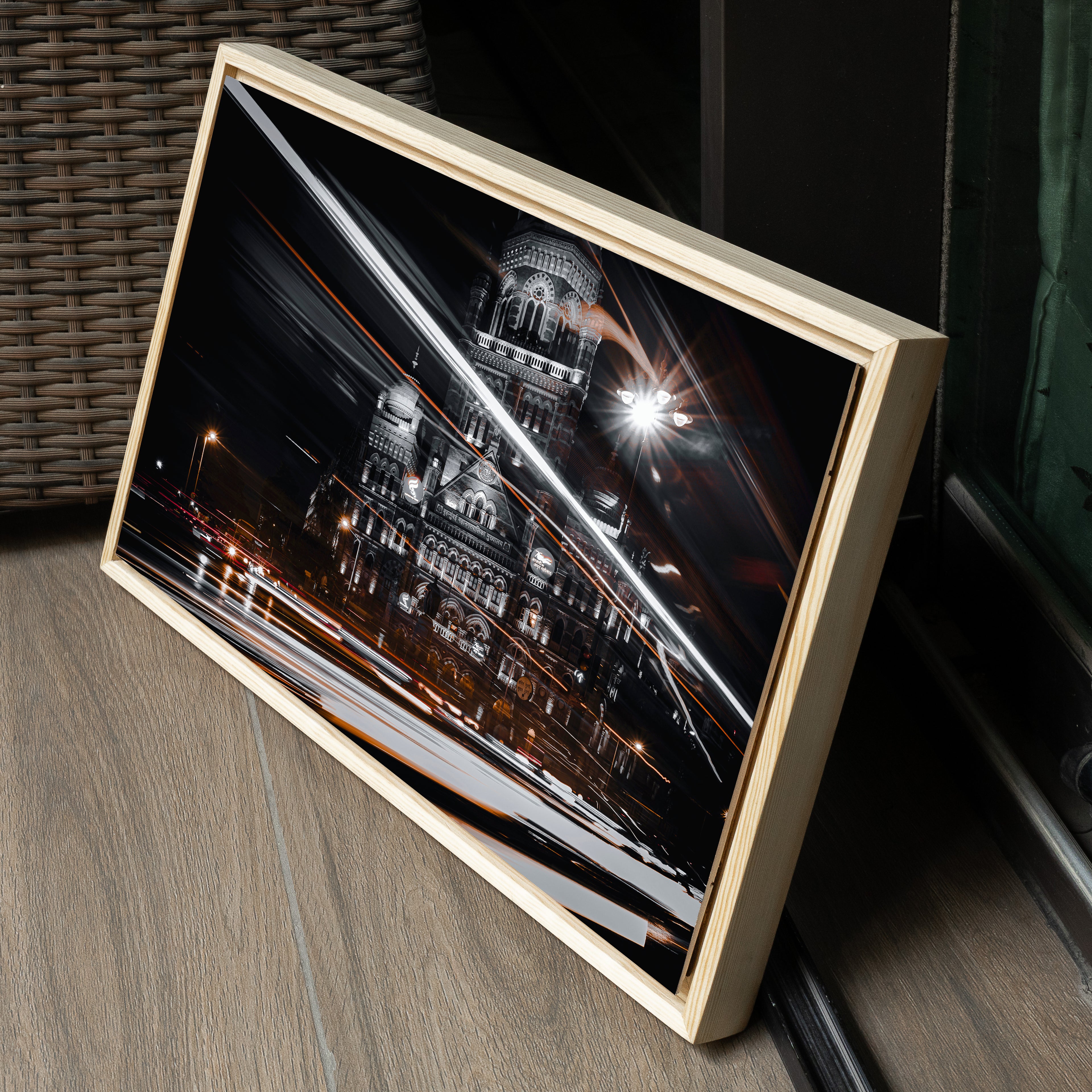 CST Mumbai — Light Trails at Night