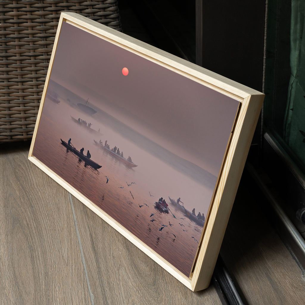 Ganga Ghats — Winter Sunrise & Fog