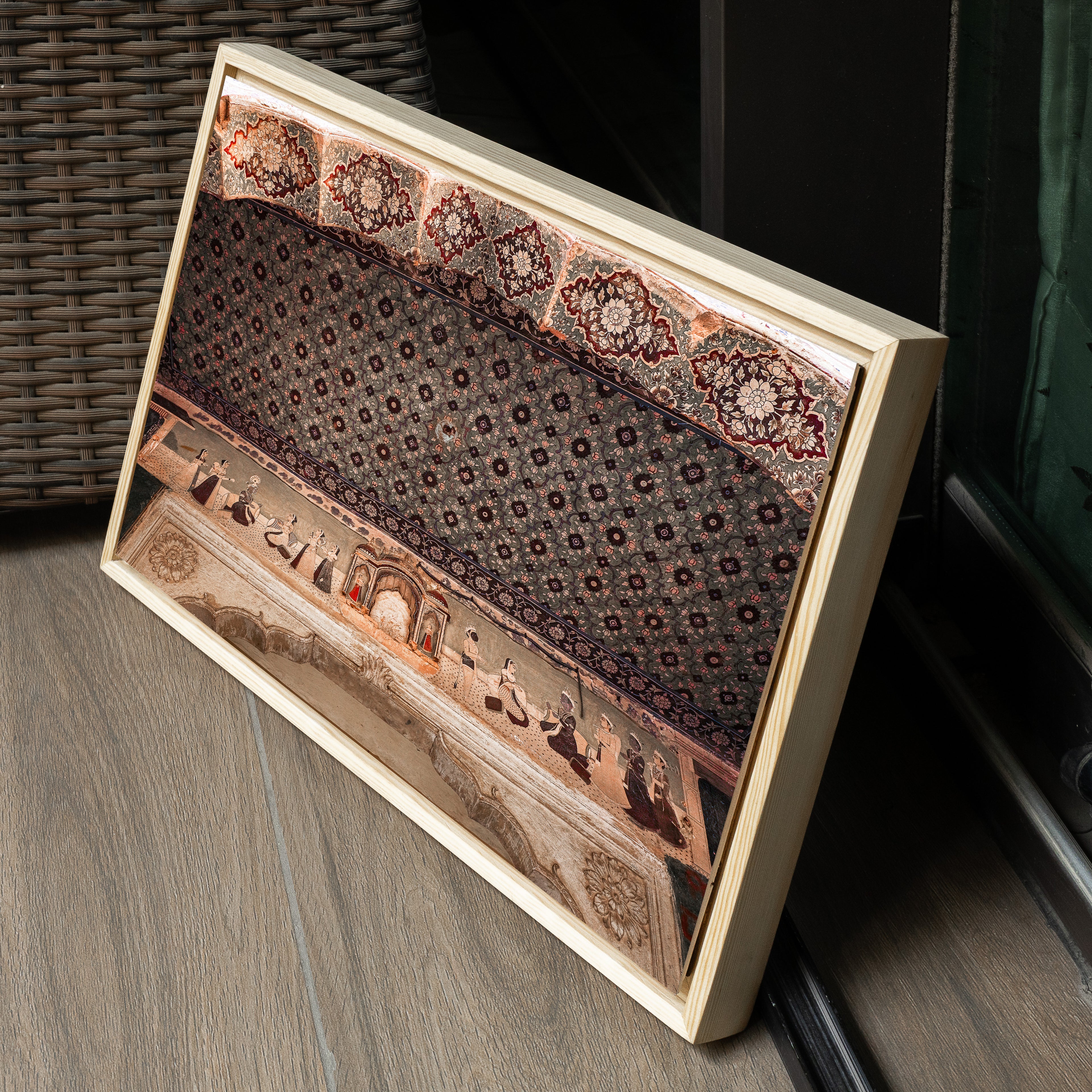 Galtaji Temple — Ramayana Frescoes & Ceiling Patterns Fine Art Print