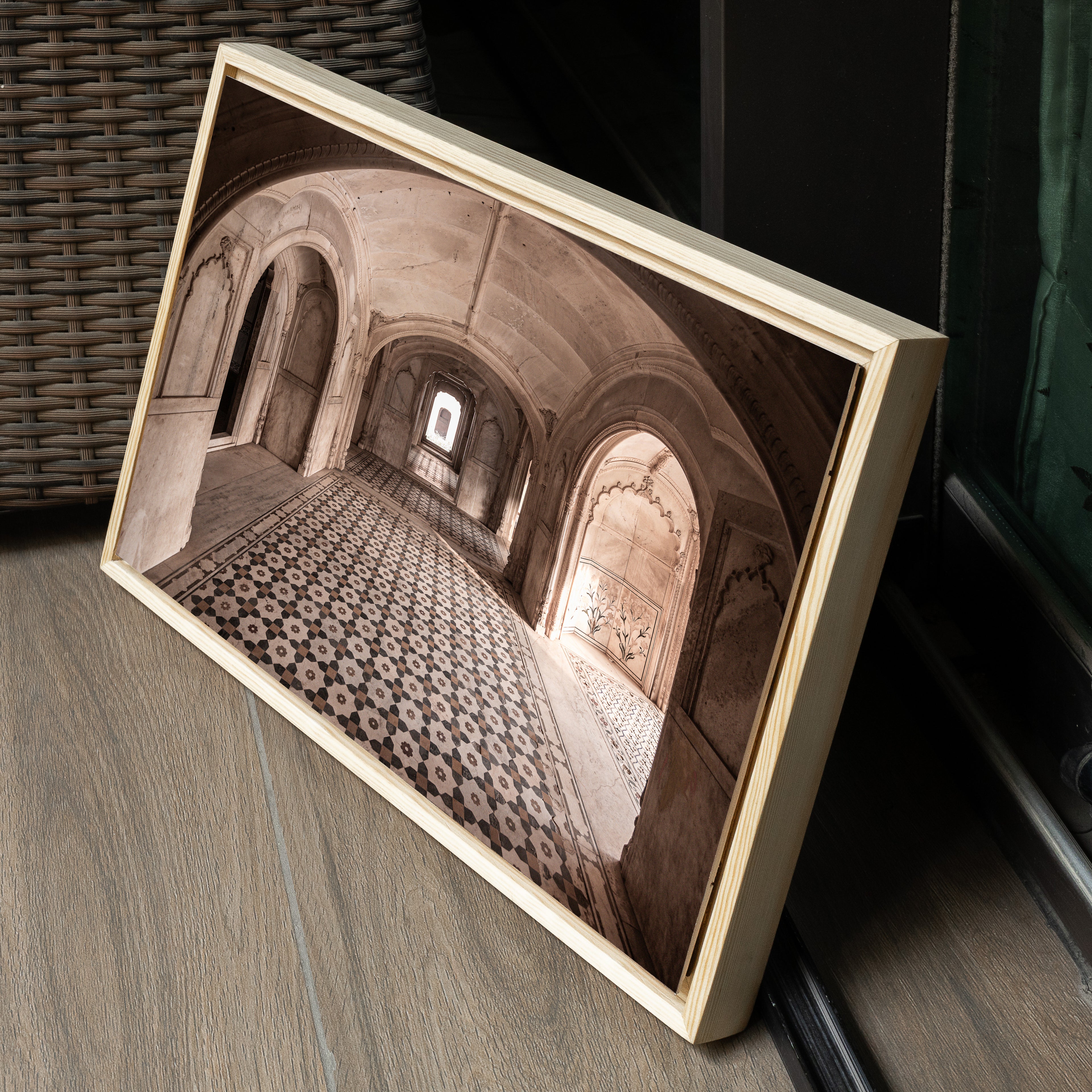 Deeg Palace — Arched Corridor of Light & Shadow Fine Art Print