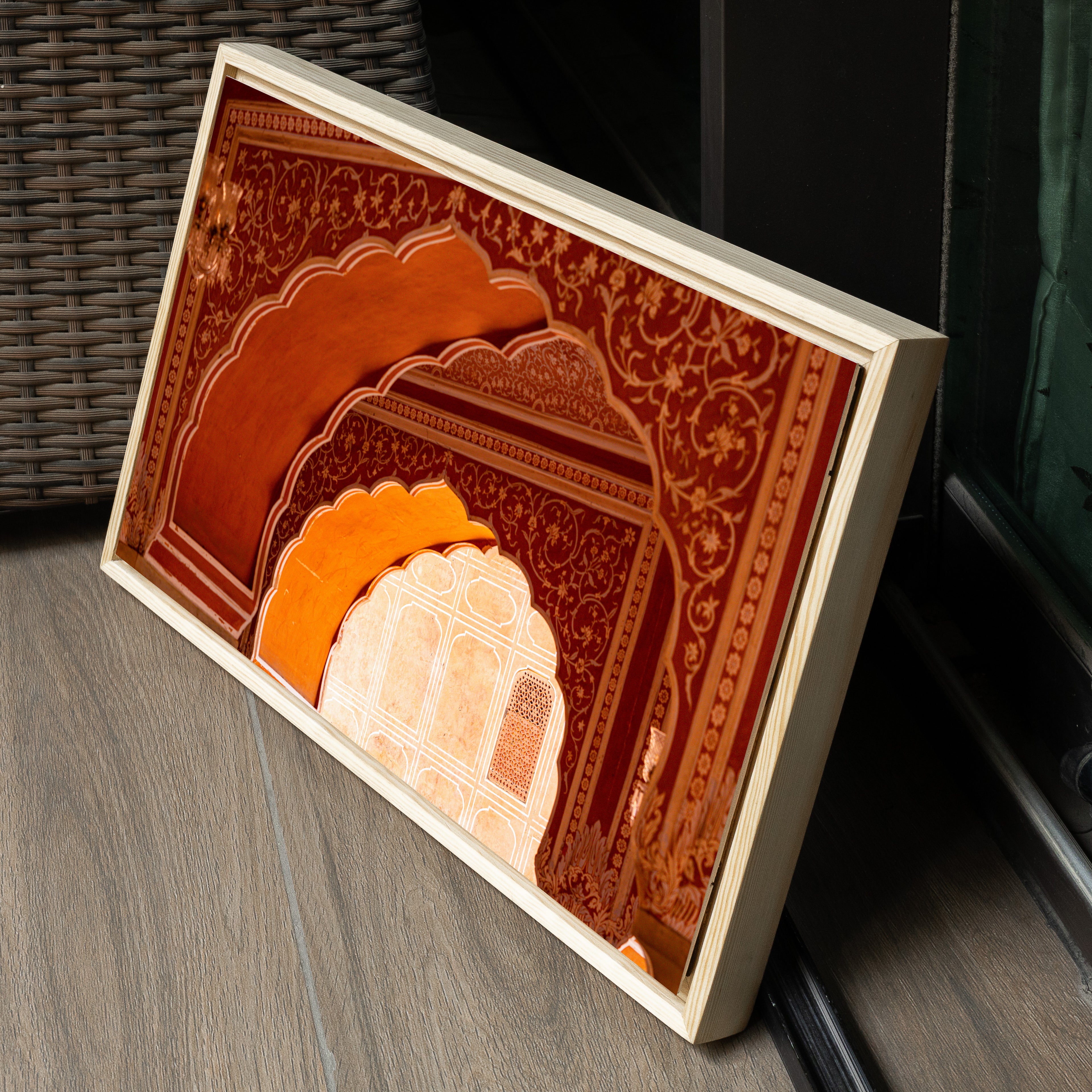 City Palace Jaipur — Sun-Lit Cascade of Arches Fine Art Print