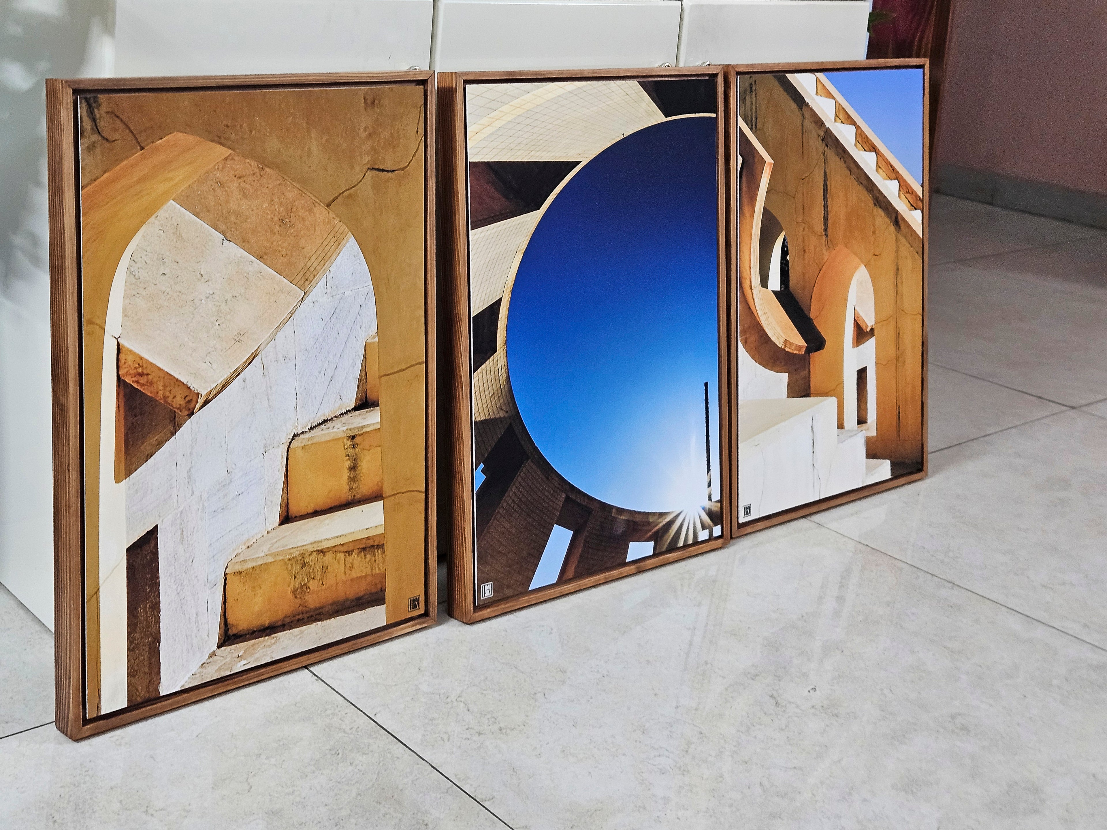 Jantar Mantar, Jaipur — The Observatory Triptych (Set of 3)