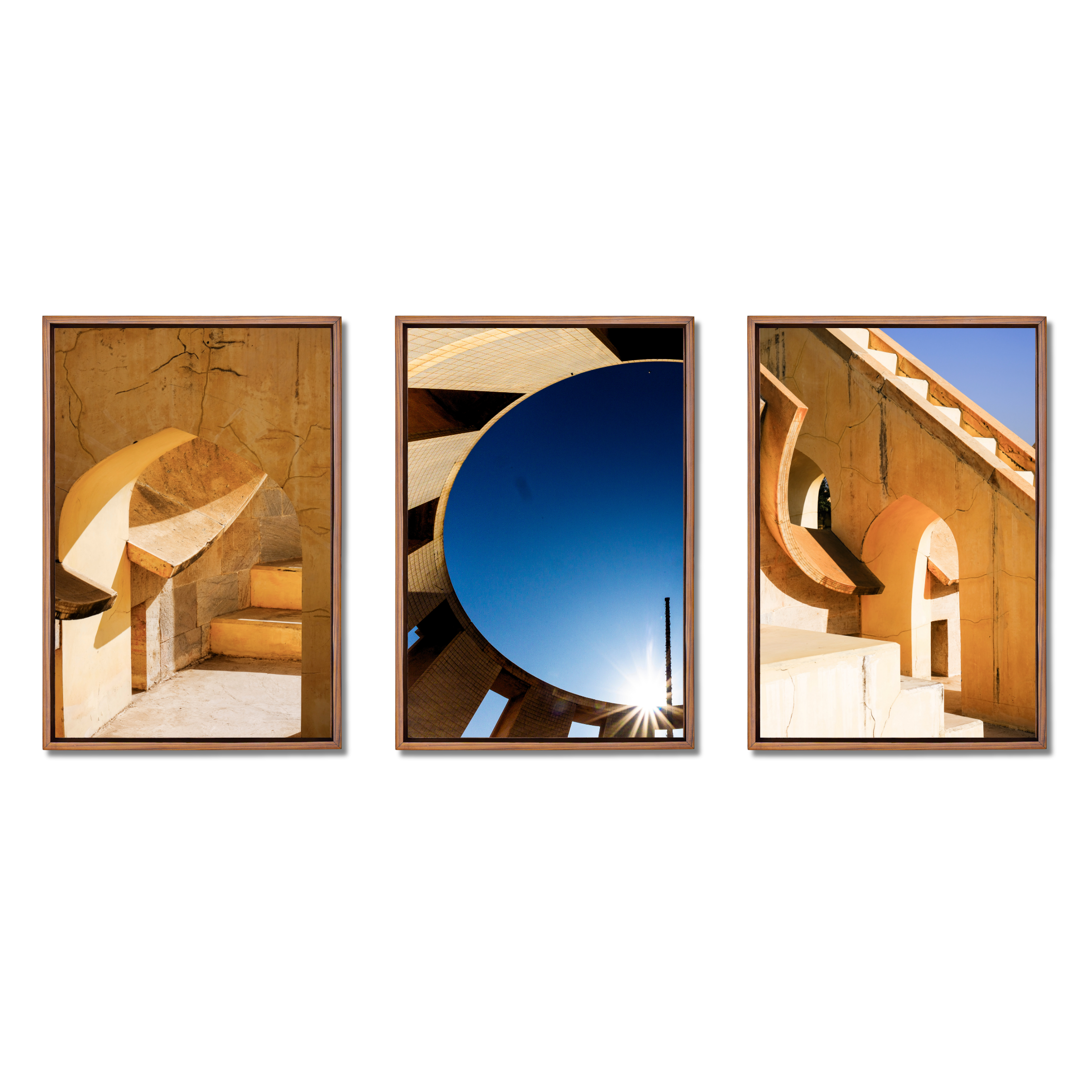 Jantar Mantar, Jaipur — The Observatory Triptych (Set of 3)